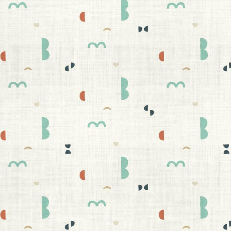 Algodón estampado ZOTI Blanco roto / Multicolor vintage